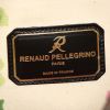 Bolso de mano Renaud Pellegrino en cuero granulado marrón - Detail D3 thumbnail