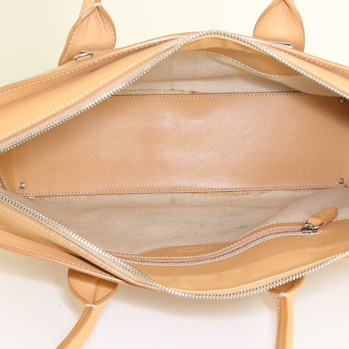 Tod's D-Bag shopping bag in beige leather - Detail D3