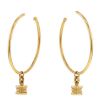 Bulgari B.Zero1 large model hoop earrings in yellow gold - 00pp thumbnail