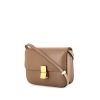 Celine Classic Box handbag in beige grained leather - 00pp thumbnail