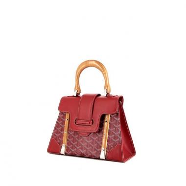Borsa Goyard Saigon in tela Goyardine e pelle rossa