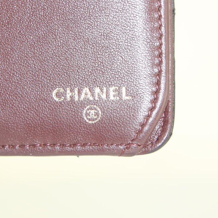 Chanel wallet in black quilted leather - Detail D3