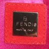 Fendi handbag in red and pink suede - Detail D3 thumbnail