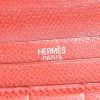 Portefeuille Hermès Béarn en cuir epsom rouge - Detail D3 thumbnail