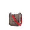 Hermès Mini Evelyne shoulder bag in grey togo leather - 00pp thumbnail