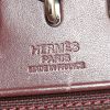Hermes Herbag bag in purple leather and purple canvas - Detail D3 thumbnail