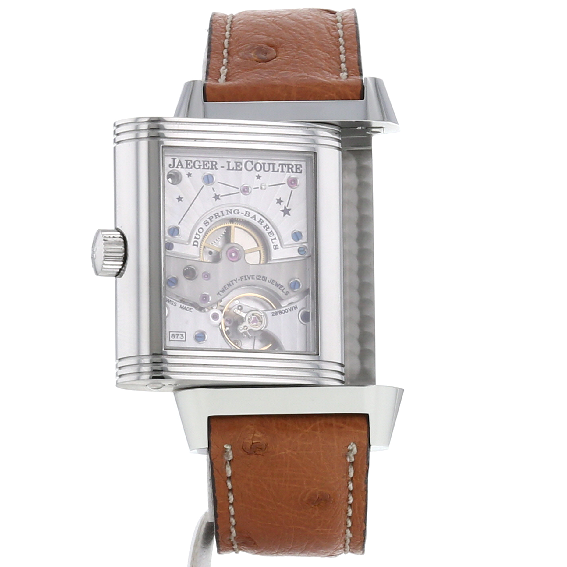 Jaeger Lecoultre Reverso Grande Sun Moon watch in stainless steel Ref:  240.8.27 Circa  2010 - Detail D2