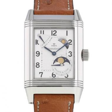 Jaeger Lecoultre Reverso Grande Sun Moon watch in stainless steel Ref:  240.8.27 Circa  2010