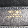 Sac à main Hermes Ring en cuir box bleu-marine - Detail D4 thumbnail