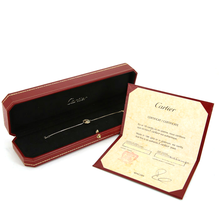 Cartier Amulette bracelet in yellow gold,  mother of pearl and diamond