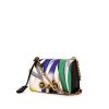 Versace Icone shoulder bag in white, blue, green and red leather and black leather - 00pp thumbnail