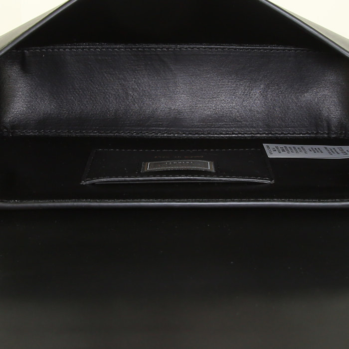 Versace Icone shoulder bag in white, blue, green and red leather and black leather - Detail D2