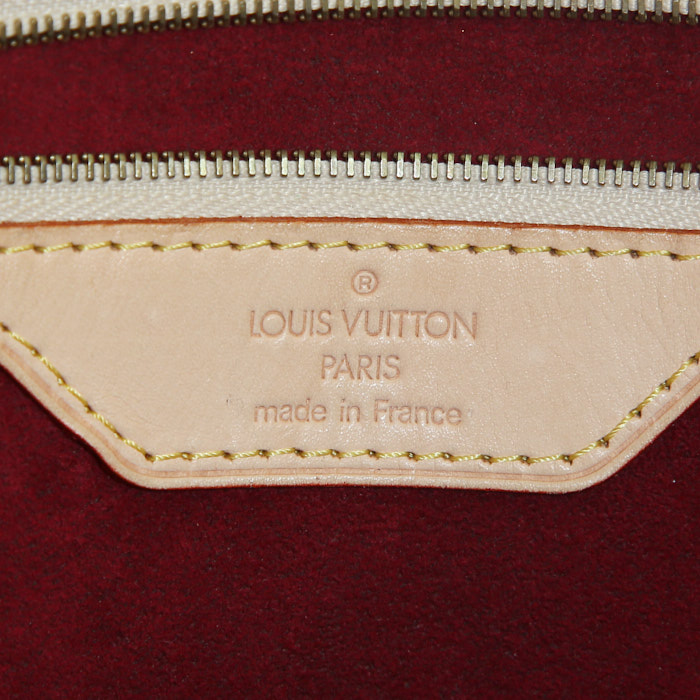 Bolso Louis Vuitton en lona Monogram multicolor y cuero natural - Detail D3
