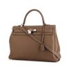 Hermes Kelly 35 cm handbag in etoupe togo leather - 00pp thumbnail