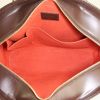 Borsa Louis Vuitton Sarria in tela a scacchi marrone e pelle marrone - Detail D2 thumbnail