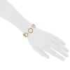 Flexible Cartier 1980's bracelet in yellow gold and white gold - Detail D1 thumbnail