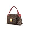 Louis Vuitton Olympe shoulder bag in monogram canvas and red leather - 00pp thumbnail