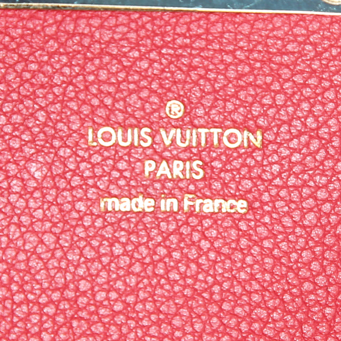 Sac porté épaule Louis Vuitton Olympe en toile monogram enduite et cuir rouge - Detail D3