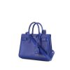 Saint Laurent Sac de jour nano model handbag in blue leather - 00pp thumbnail