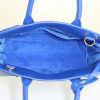 Saint Laurent Sac de jour nano model handbag in blue leather - Detail D3 thumbnail