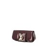 Pochette Louis Vuitton Sobe en cuir verni bordeaux - 00pp thumbnail