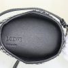 Loewe shoulder bag in canvas and black leather - Detail D3 thumbnail