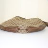 Gucci Pelham shoulder bag in grey monogram canvas and brown leather - Detail D4 thumbnail