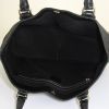 Shopping bag Gucci in tela siglata nera e pelle nera - Detail D2 thumbnail