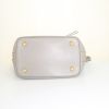 Saint Laurent Emmanuelle shoulder bag in grey smooth leather - Detail D5 thumbnail