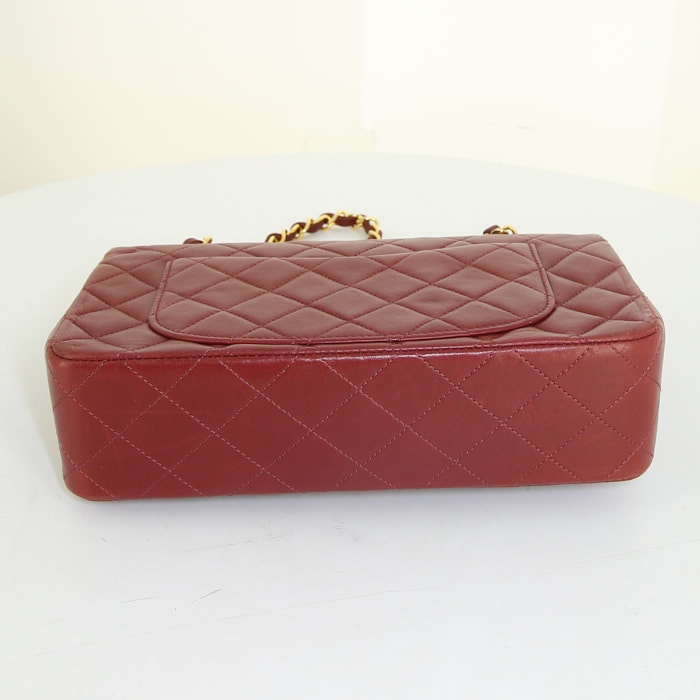 Borsa Chanel Timeless in pelle trapuntata bordeaux - Detail D5