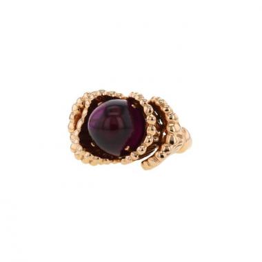 Anello Boucheron Exquises confidences in oro rosa e tormalina rosa