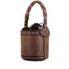 Fendi handbag in brown grained leather - 00pp thumbnail