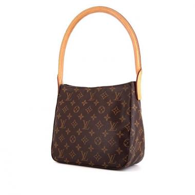 Borsa Louis Vuitton Looping in tela monogram marrone e pelle naturale