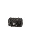 Chanel Timeless small model bag in black quilted leather - 00pp thumbnail