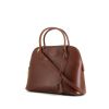 Hermes Bolide handbag in brown grained leather - 00pp thumbnail