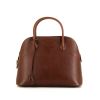 Hermes Bolide handbag in brown grained leather - 360 thumbnail