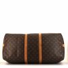 Louis Vuitton Keepall 55 cm travel bag in monogram canvas and natural leather - Detail D5 thumbnail