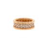 Van Cleef & Arpels Perlée ring in pink gold and diamonds - 00pp thumbnail