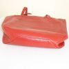Celine Cabas shopping bag in red leather - Detail D4 thumbnail