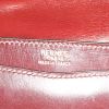 Bolsito de mano Hermès Faco en cuero box color burdeos - Detail D3 thumbnail