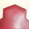 Hermès Faco pouch in burgundy box leather - Detail D4 thumbnail