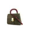 Burberry DK88 medium model handbag in khaki and pink bicolor leather - 00pp thumbnail