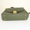 Burberry DK88 medium model handbag in khaki and pink bicolor leather - Detail D5 thumbnail