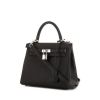 Hermes Kelly 25 cm handbag in black togo leather - 00pp thumbnail