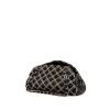 Bolso Chanel Just Mademoiselle en tejido trenzado beige y charol acolchado negro - 00pp thumbnail