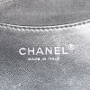 Chanel Just Mademoiselle bag in beige braided canvas and black patent quilted leather - Detail D3 thumbnail