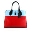 Louis Vuitton City Steamer medium model handbag in blue and red smooth leather - 360 thumbnail