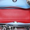 Louis Vuitton City Steamer medium model handbag in blue and red smooth leather - Detail D4 thumbnail