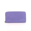 Portefeuille Louis Vuitton en cuir verni monogram violet - 360 Front thumbnail