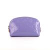 Portefeuille Louis Vuitton en cuir verni monogram violet - 360 thumbnail